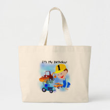Kids Construction 1st Birthday T-shirts and Gifts Tote Bag