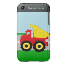 Kids Construction Dumptruck Case-Mate iPhone 3 Cases
