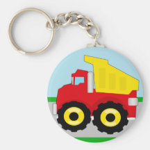 Kids Construction Dumptruck Key Chain