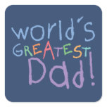 Kids Greatest Dad Father's Day Stickers stickers