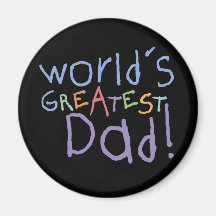 Kids Greatest Dad Magnet