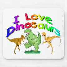 Kids "I Love Dinosaurs" gifts Mouse Mat