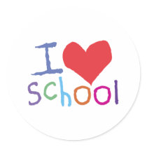 Kids I Love School stickers