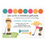 Kids' Miniature Golf Birthday Party Invitations