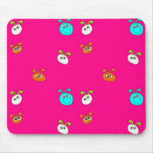 Kid's Placemat Mousepad Pink Bugs