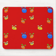 Kid's Placemat Mousepad Red Bugs