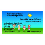 Kids Playing Outdoors on a Sunny Day Business Card Templates