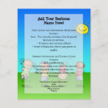 Kids Playing Outdoors on a Sunny Day Personalised Flyer