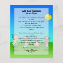 Kids Playing Outdoors on a Sunny Day Personalised Flyer