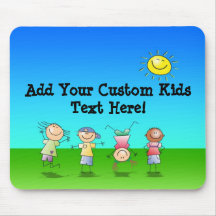 Kids Playing Outdoors on a Sunny Day Mousepad