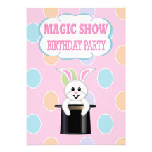 KidsMagic Show Birthday Party Invitations