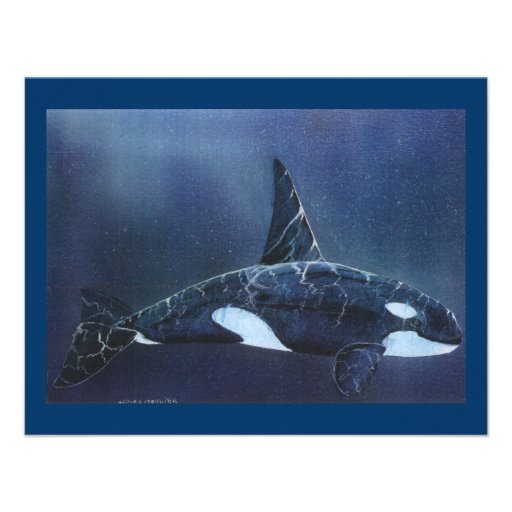 Killer Whale Personalized Invitations