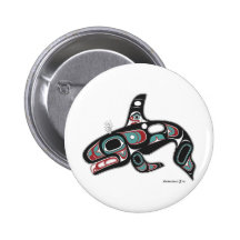 Killer Whale Pinback Button