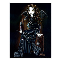 "Killing Time" Dark Fae Postcard
