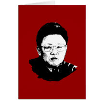 Kim Jong Il Greeting Card
