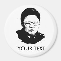 Kim Jong Il Refrigerator Magnet