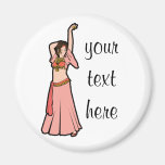 Kim Pink Belly Dancer Refrigerator Magnets