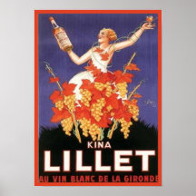 Kina Lillet Vintage Ad Print