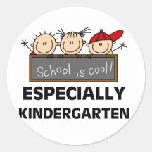 Kindergarten School is Cool Stickers
