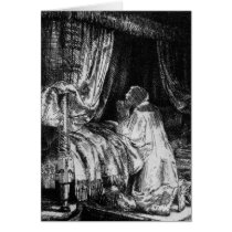 King David at prayer, 1652 cards