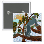 King Julian Blue Roses Button buttons