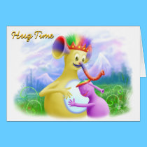 King Monty Getting A Hug cards