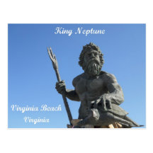 King Neptune, Virginia Beach, Virginia Post Card