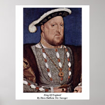 King Of England By Hans Holbein The Younger Poster