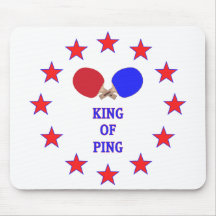 King of Ping Pong Mouse Pads