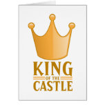 King of the castle greeting card
