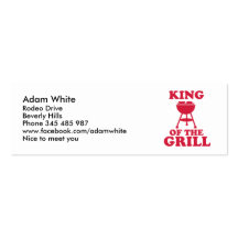 King of the grill - BBQ Business Cards