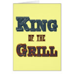 King of the Grill BBQ Cooking Slogan Greeting Cards