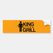 King of the Grill Bumper Stickers