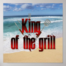 King of the Grill Print