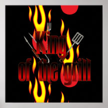 King of the Grill Print