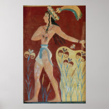 King-Priest or Prince with Lilies Poster