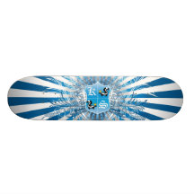 King Skunk Shielded Blue Sun Rays Skate Boards