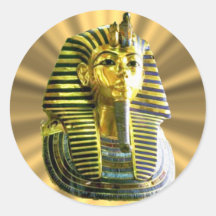 King Tut #2 Round Stickers