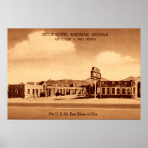 Kingman Arizona Bell's Motel Poster