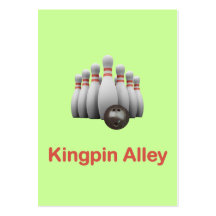 Kingpin Alley Bowling Business Cards
