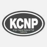 Kings Canyon National Park Oval Stickers