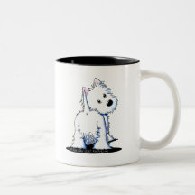 KiniArt Fluffy Butt Westie Mug