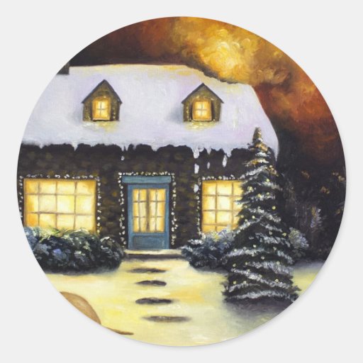 Kinkades Nightmare Round Sticker