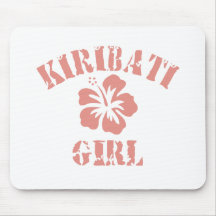 Kiribati Pink Girl Mouse Mats