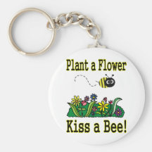 Kiss a Bee Keychain