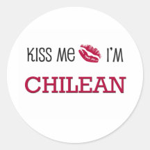 Kiss Me I'm CHILEAN Sticker