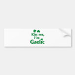 Kiss me I'm Gaelic Bumper Sticker