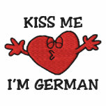Kiss Me I'm German Embroidered Polo Shirt