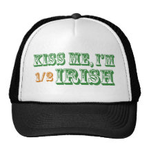 Kiss Me I'm Half Irish Mesh Hats