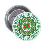 Kiss Me I'm Irish Celtic Pins